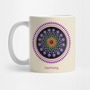 Seven Chakras Song Of Harmony Handmade Mandala. Meditative, Zen. Mug